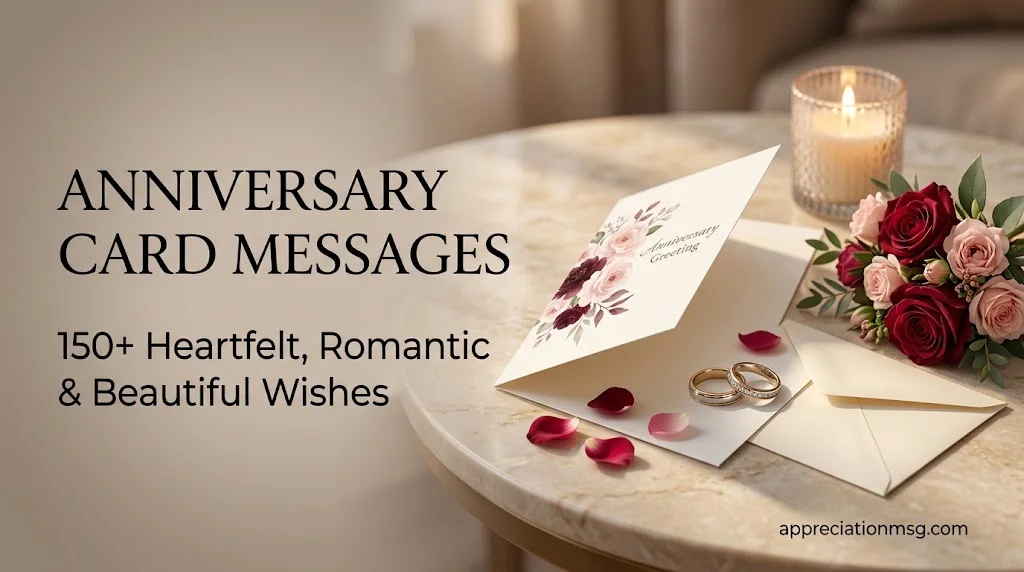 Anniversary Card Messages: 150+ Heartfelt, Romantic & Beautiful Wishes for Every Couple