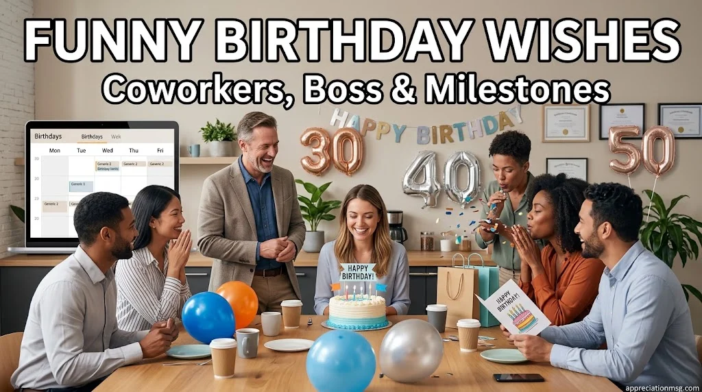 Birthday Wishes for Coworkers, Boss and Milestone Ages