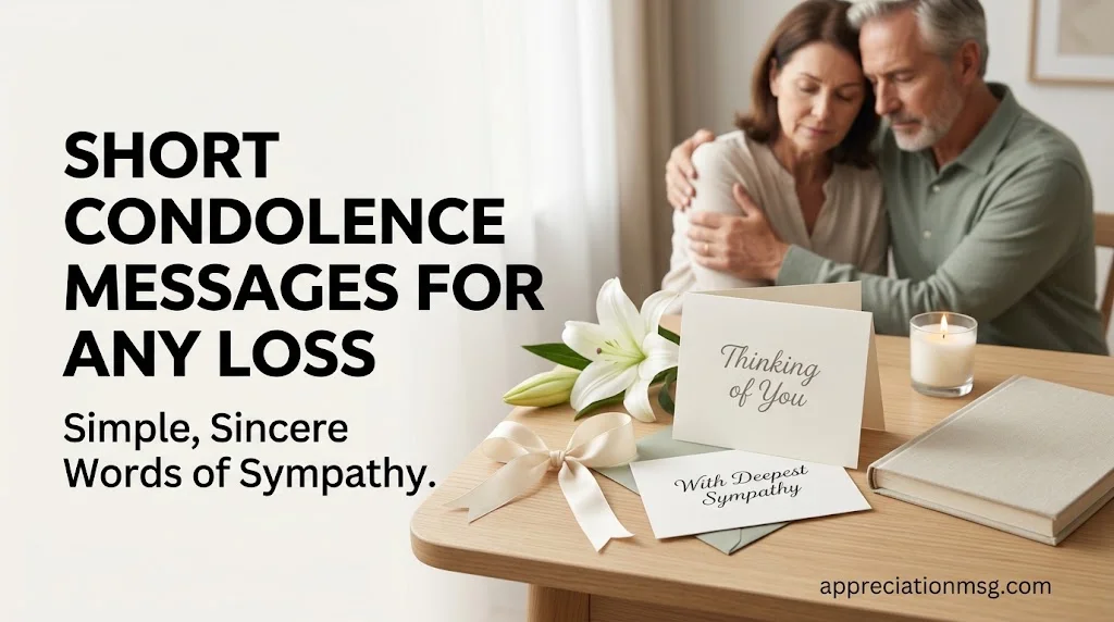 Short Condolence Messages for Any Loss
