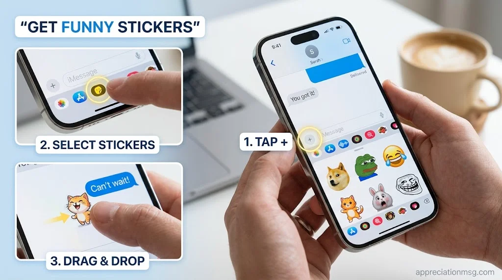 How to Get Funny Stickers for iPhone Messages