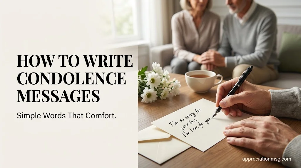 How to Write Short Condolence Messages That Comfort
