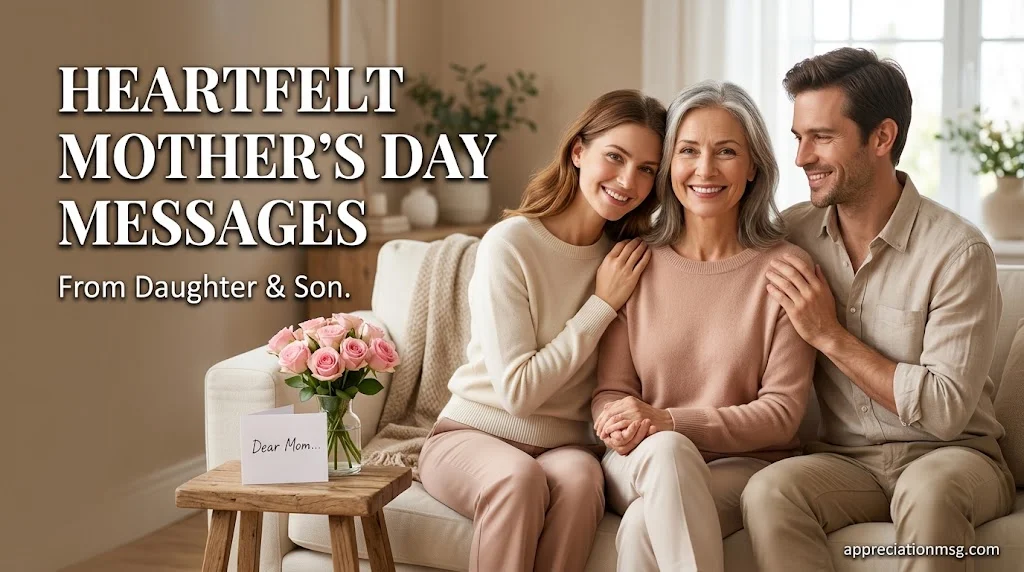 Heartfelt Mother’s Day Messages From Daughter and Son