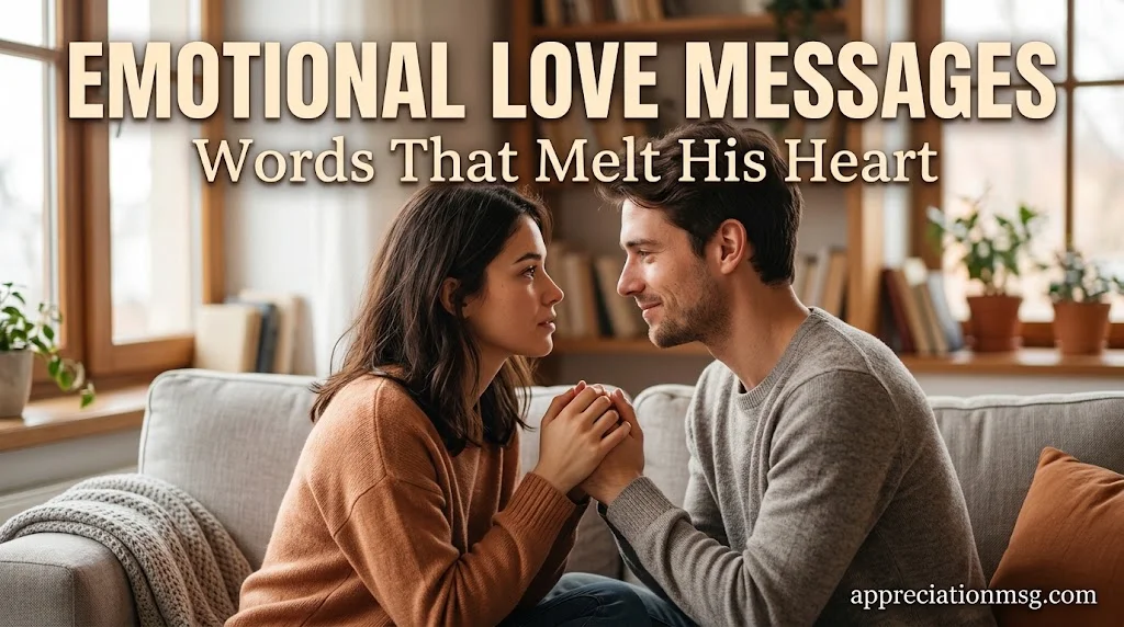 Emotional Love Messages for Him to Melt His Heart