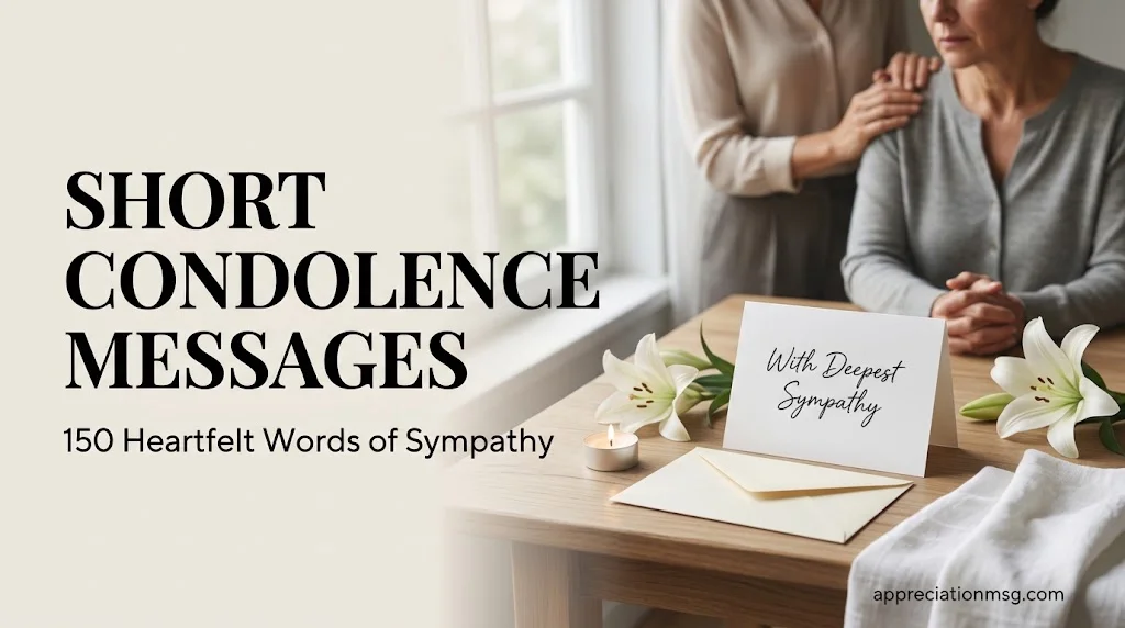Short Condolence Messages for Friends, Coworkers and Pets