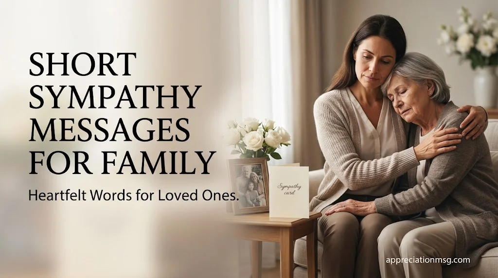 Short Sympathy Messages for Family and Loved Ones